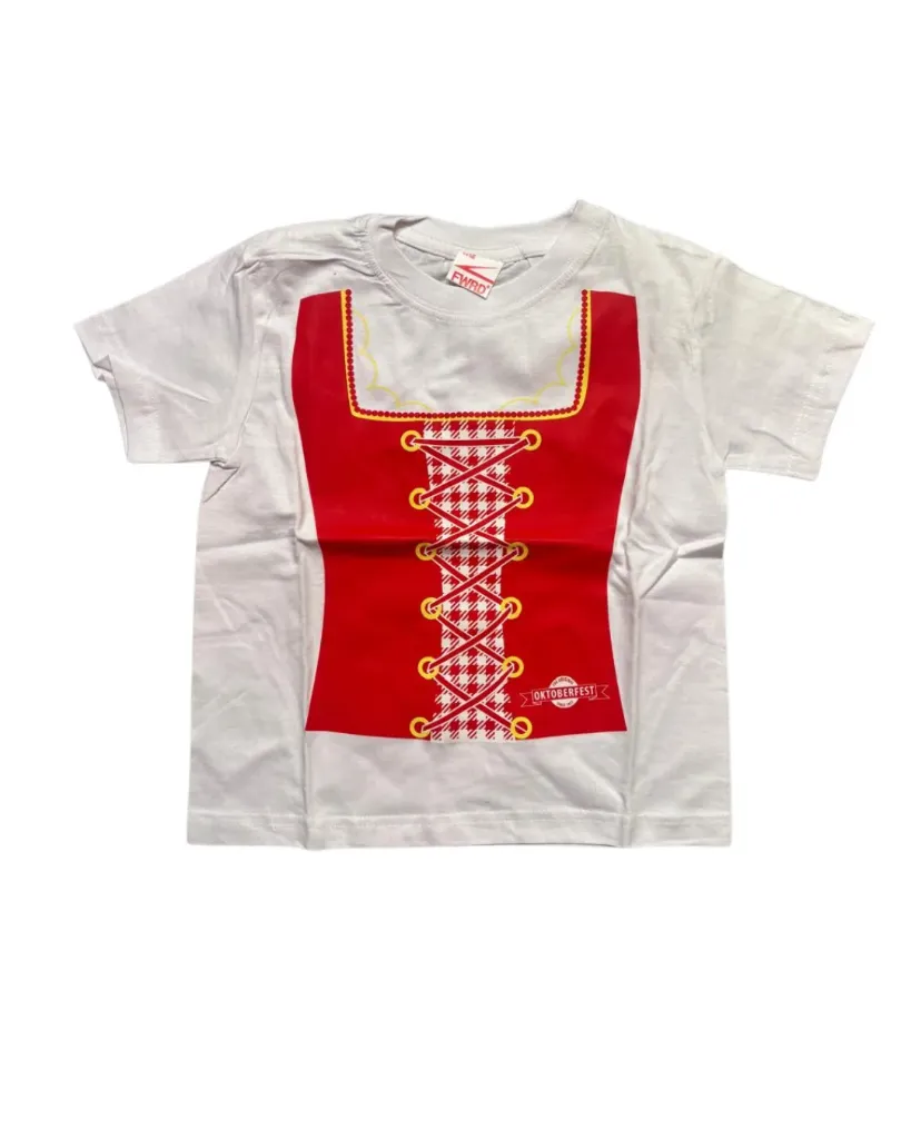 [OFD7-8] Oktoberfest T-Shirt Kids Girls: Dirndl (7-8)